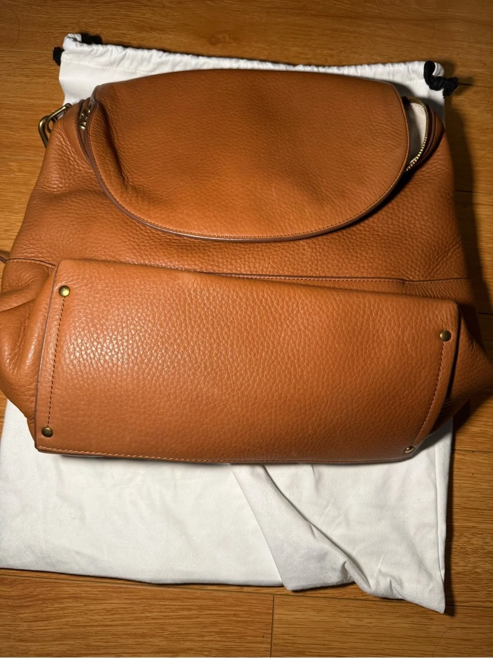 Shinola leather backpack worn once